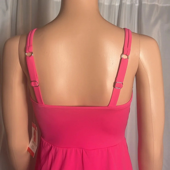 Lands' End Women's Chlorine Resistant Tulip Wrap Swim Dress Swimsuit Size XS NWT - Picture 11 of 14
